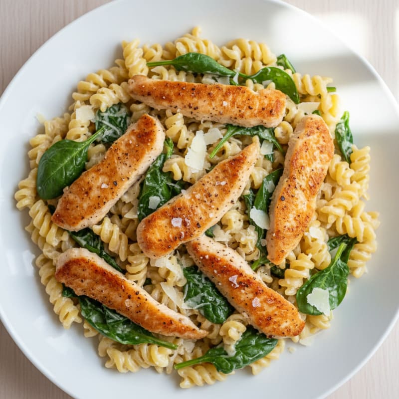 Creamy Garlic Chicken Alfredo Pasta