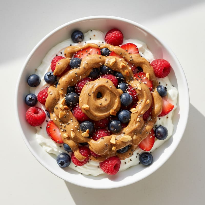 Creamy Greek Yogurt Protein Bowl with Berries