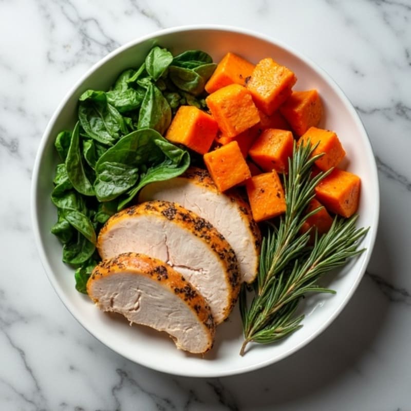 Herb-Roasted Turkey and Sweet Potato Power Bowl