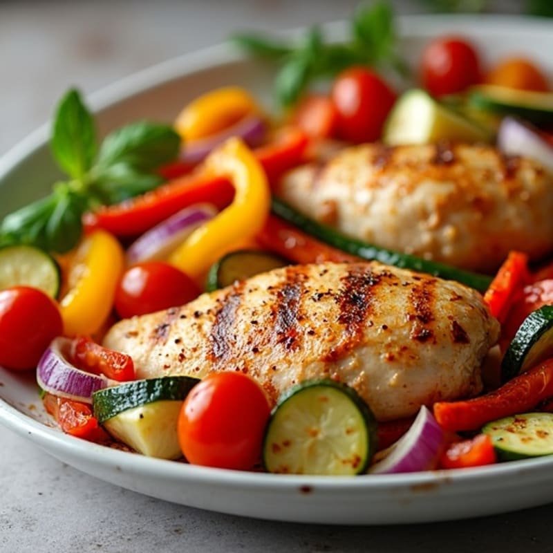 Sheet Pan Roasted Chicken and Crispy Vegetables