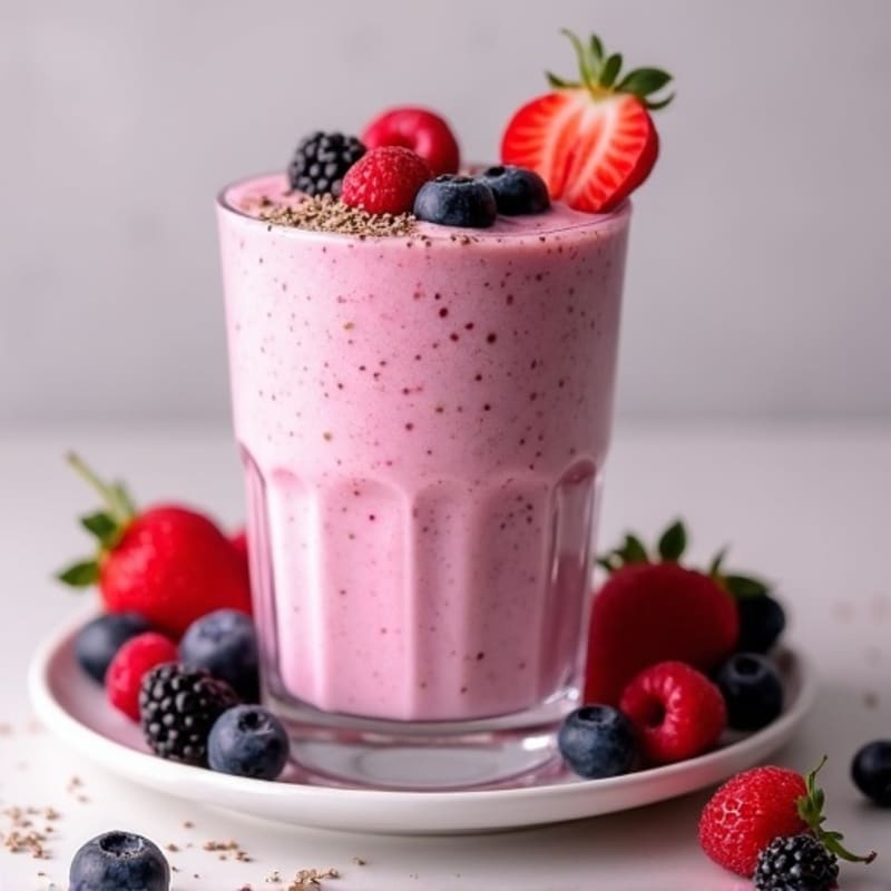 Creamy Berry Protein Smoothie