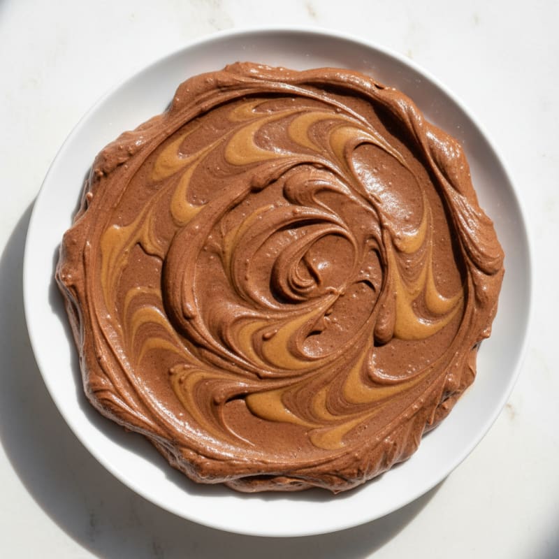 Silky Chocolate Protein Pudding with Peanut Butter Swirl