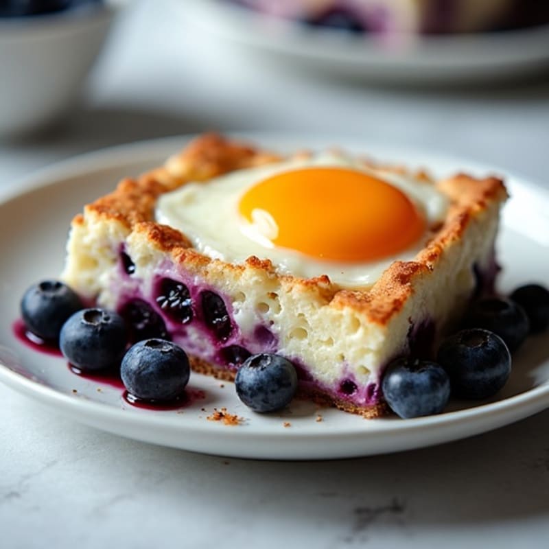Protein-Packed Blueberry Cottage Cheese Bake