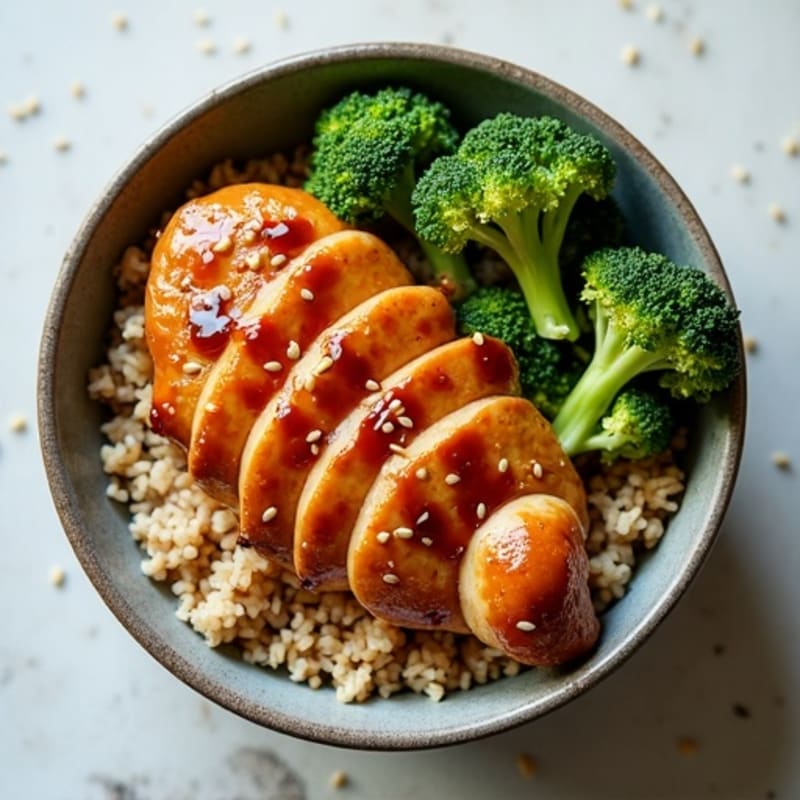 Sticky Ginger-Garlic Teriyaki Chicken Bowl