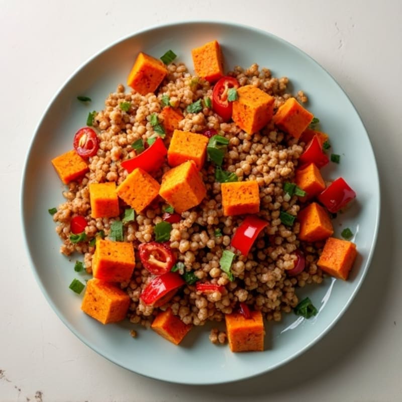 Spice-Roasted Sweet Potato Turkey Hash