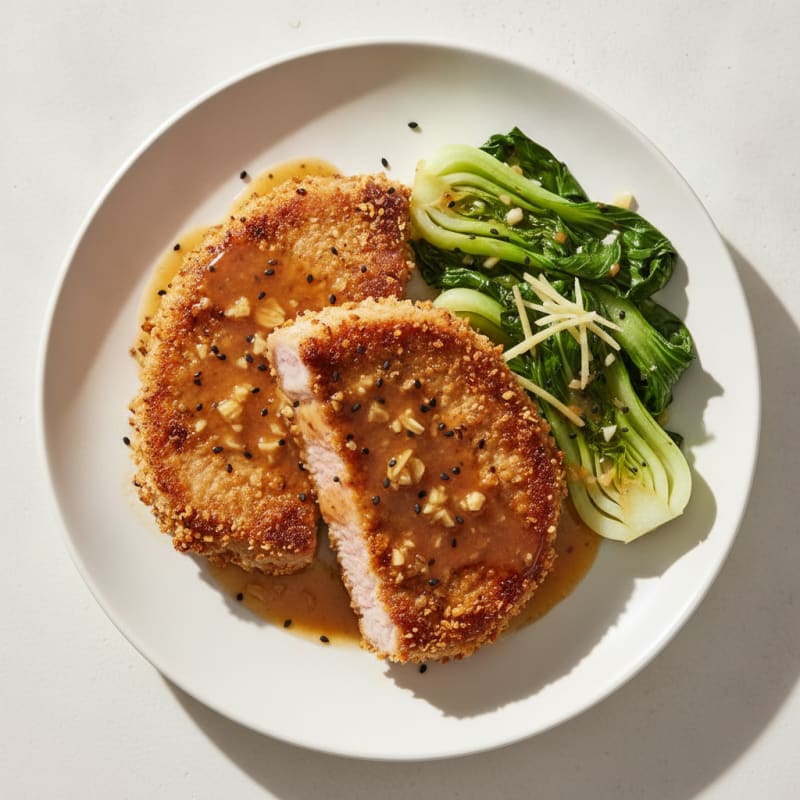 Asian-Spiced Pork Chops with Ginger Glaze