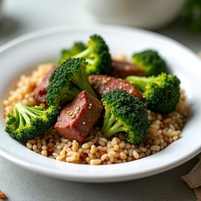 Savory Garlic Beef and Crispy Broccoli Stir-Fry