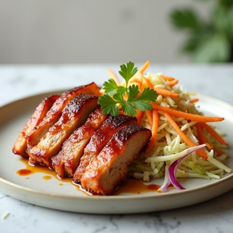 Citrus-Garlic Pulled Pork with Fresh Slaw