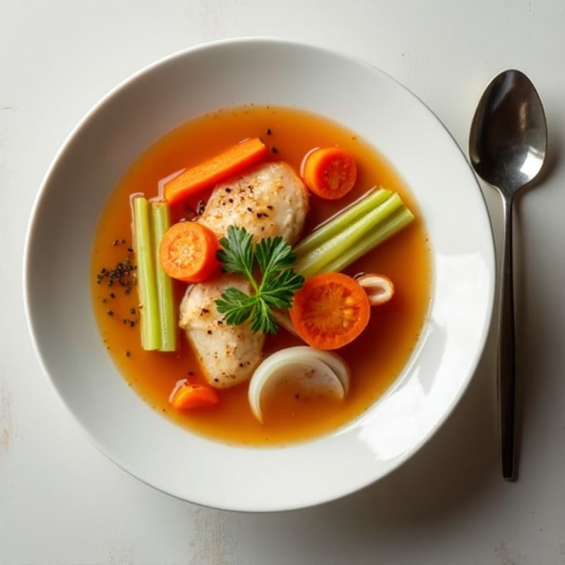 Smoky Hearty Chicken Broth