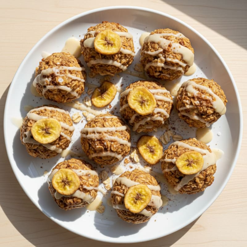 Banana Cinnamon Roll Energy Bites