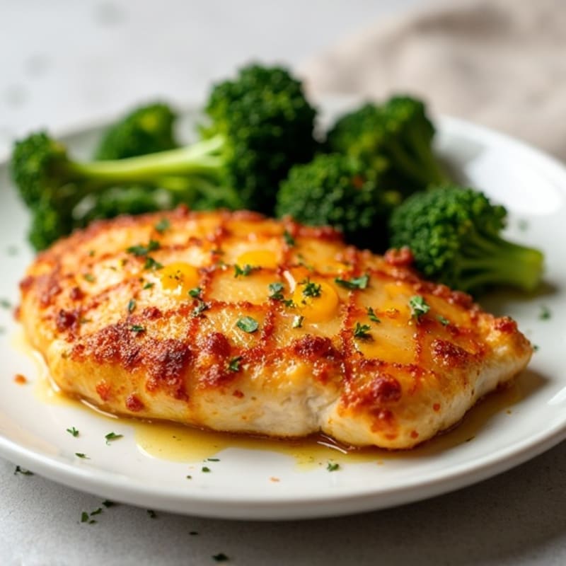 Crispy Baked Orange Chicken with Roasted Broccolini