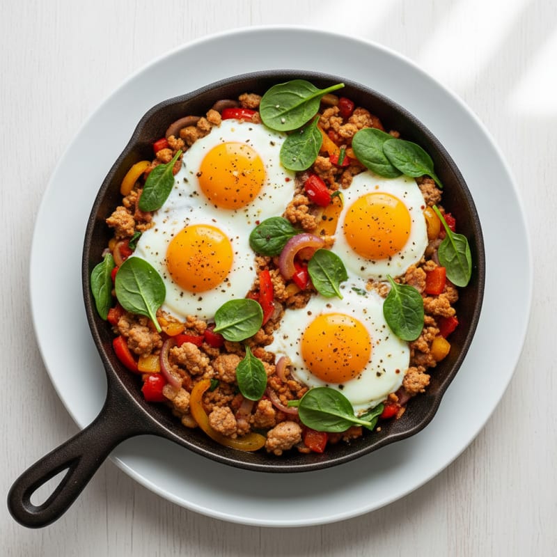Hearty Grand Slam Breakfast Skillet