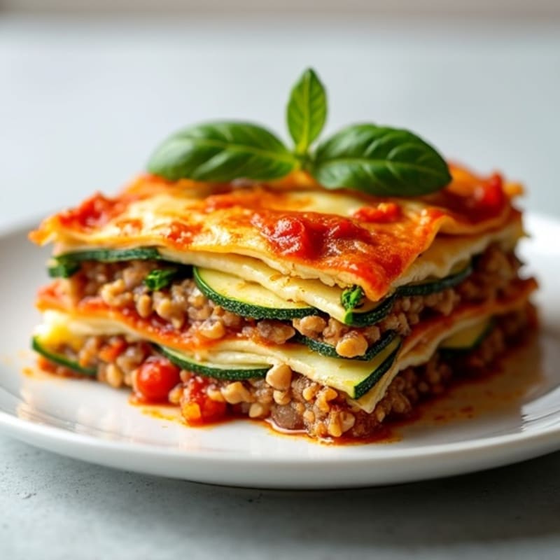 Roasted Vegetable Zucchini Lasagna