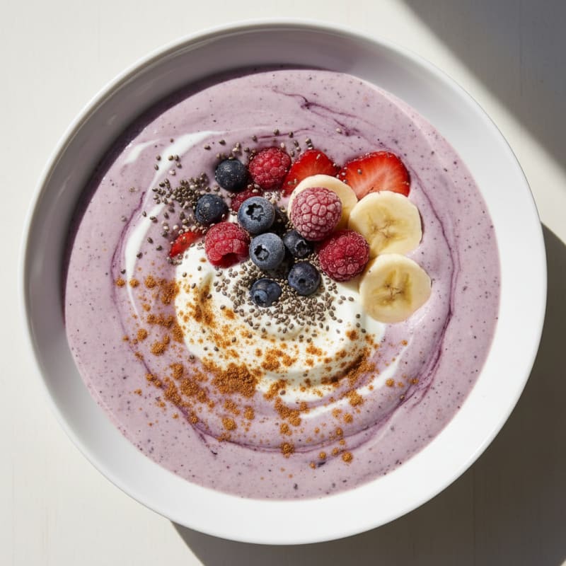 Creamy Berry & Coconut Protein Smoothie
