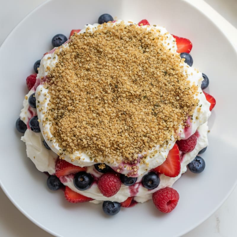 Greek Yogurt Protein Parfait with Mixed Berries