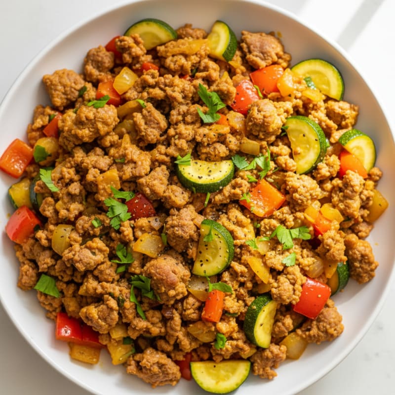Golden Beef and Vegetable Skillet