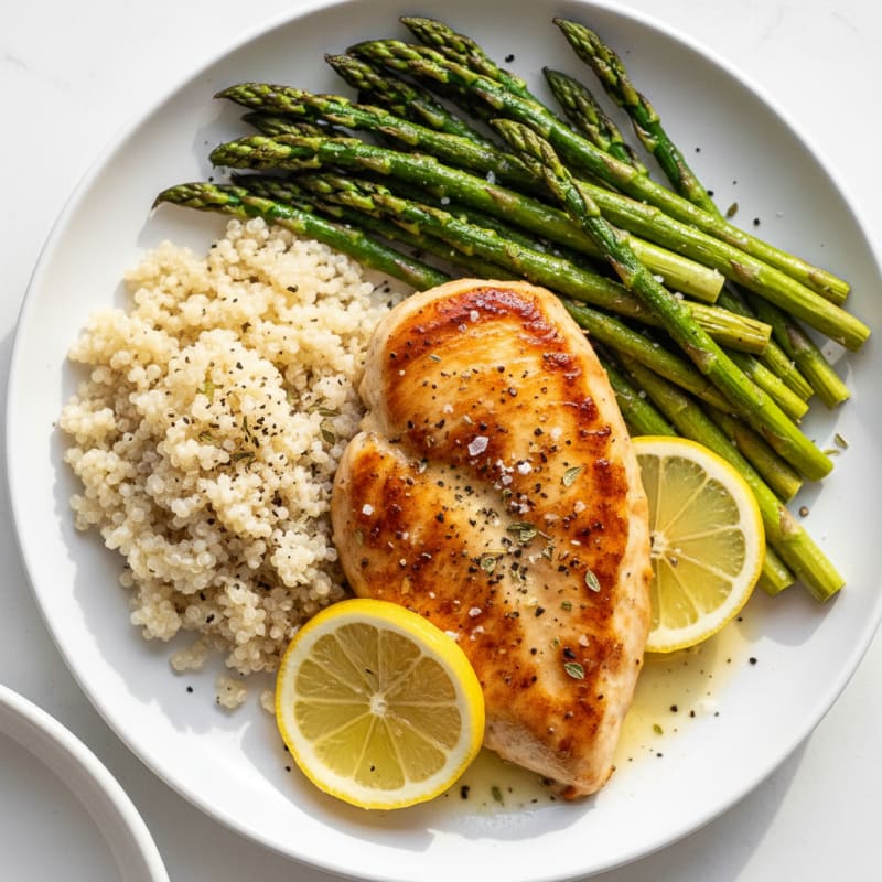 Lemon-Herb Chicken with Roasted Asparagus