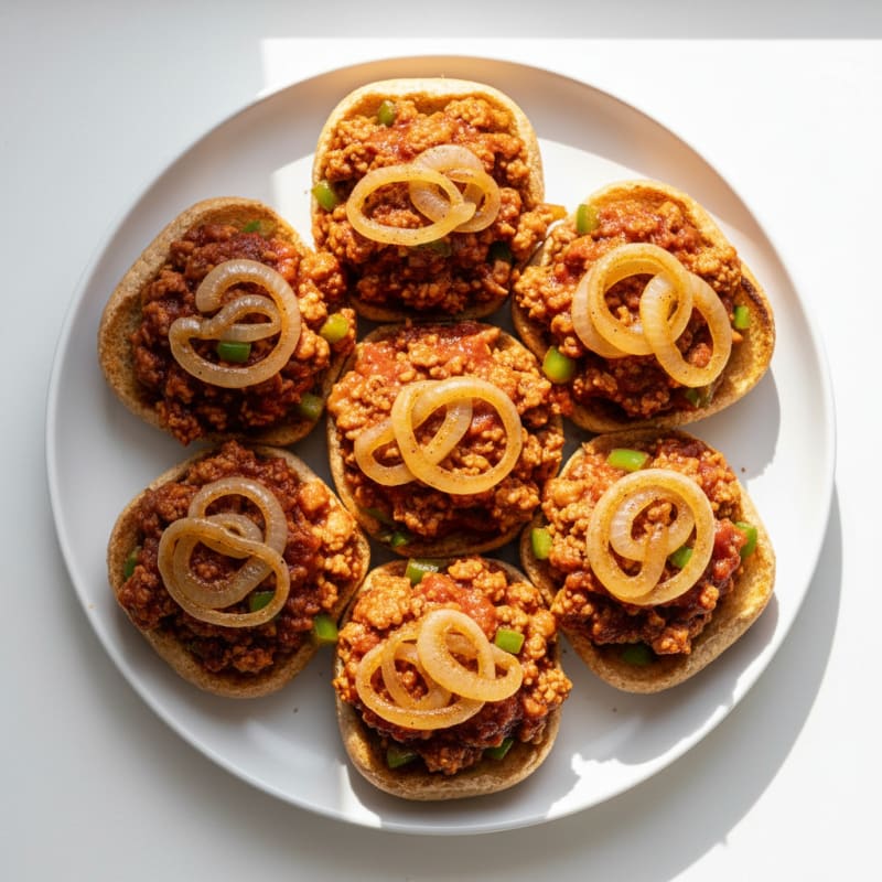 Smoky Sloppy Joe Sliders with Caramelized Onions