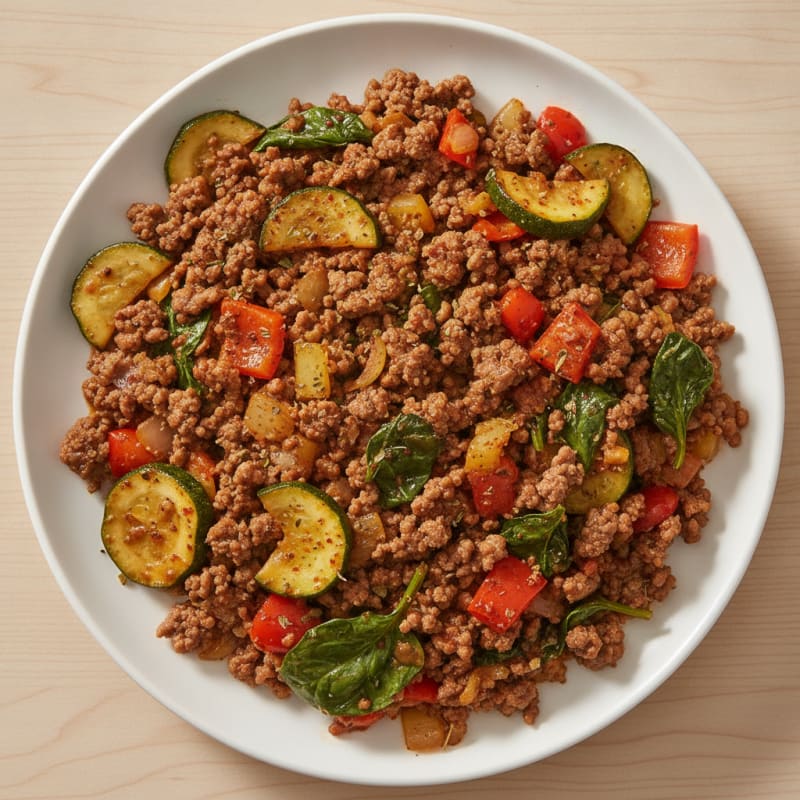 Ground Beef and Vegetable Skillet