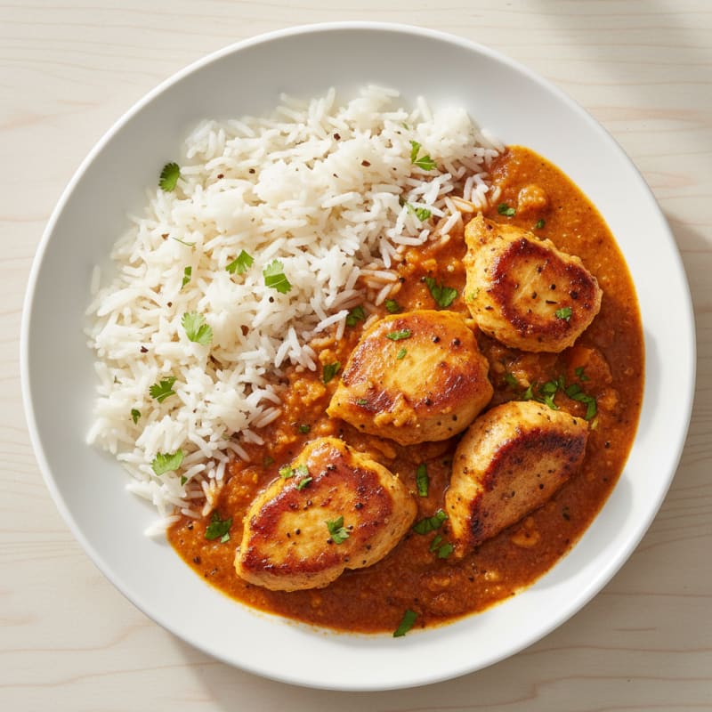 Spiced Butter Chicken with Basmati Rice
