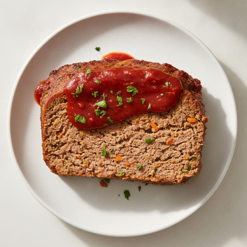 Classic Homestyle Meatloaf with Tomato Glaze