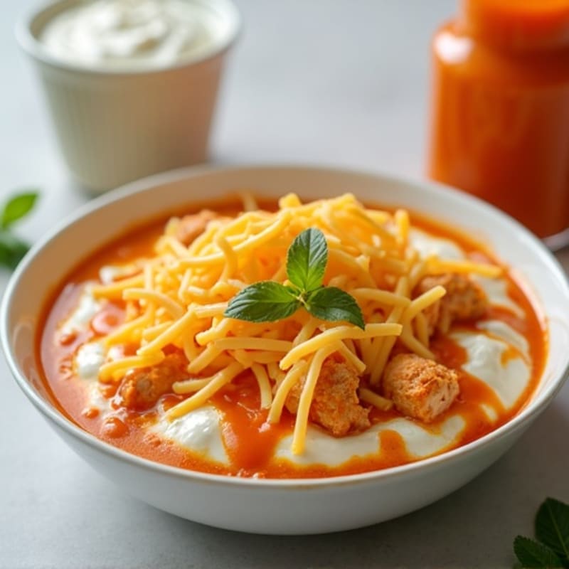 Creamy Greek Yogurt Buffalo Chicken Dip