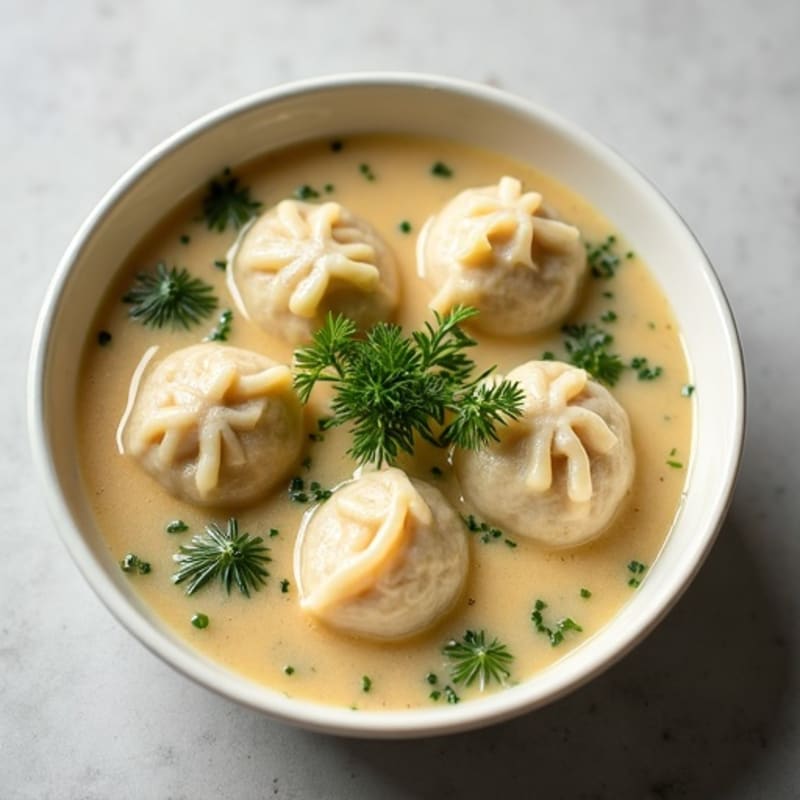 Lightened-Up Creamy Chicken and Herb Dumplings