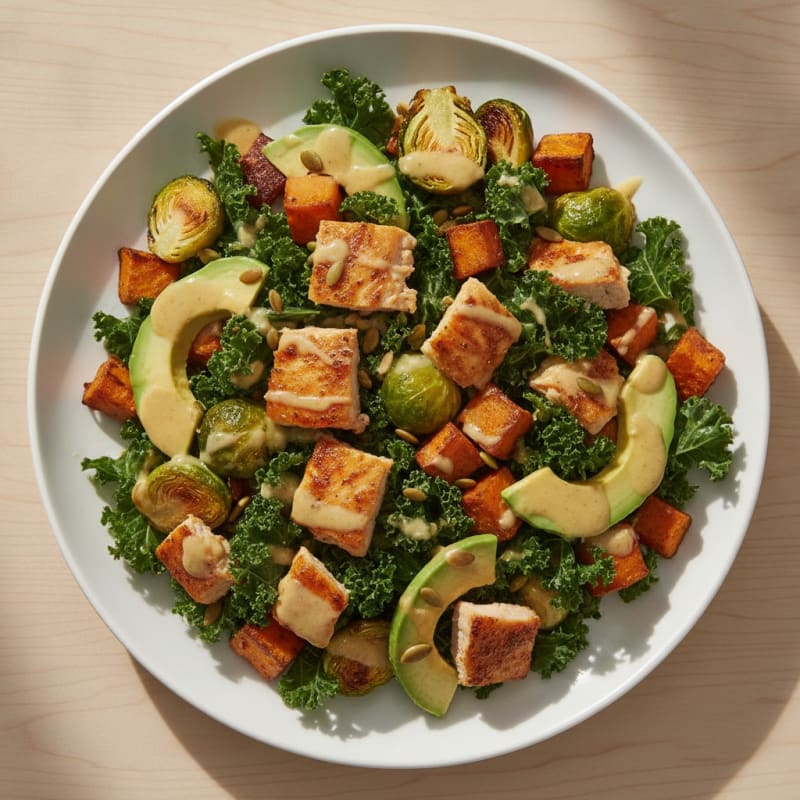Chicken and Roasted Vegetable Power Salad