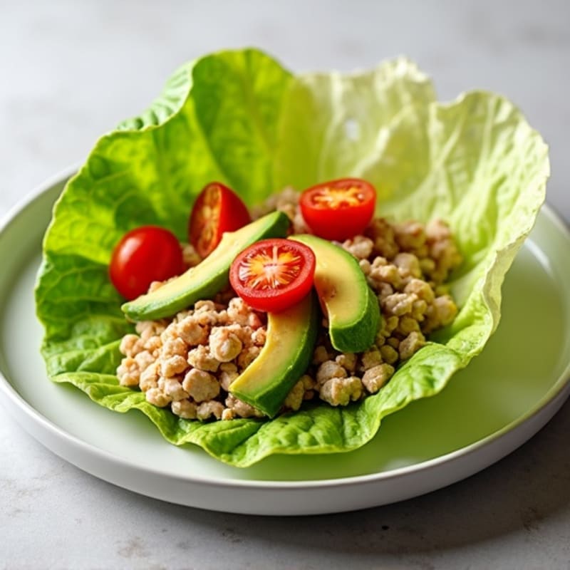 Creamy Avocado Turkey Lettuce Wrap