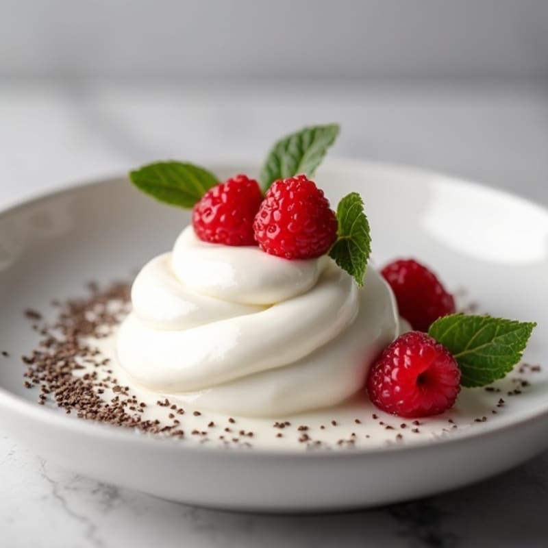 Silky Greek Yogurt with Chia and Protein Powder