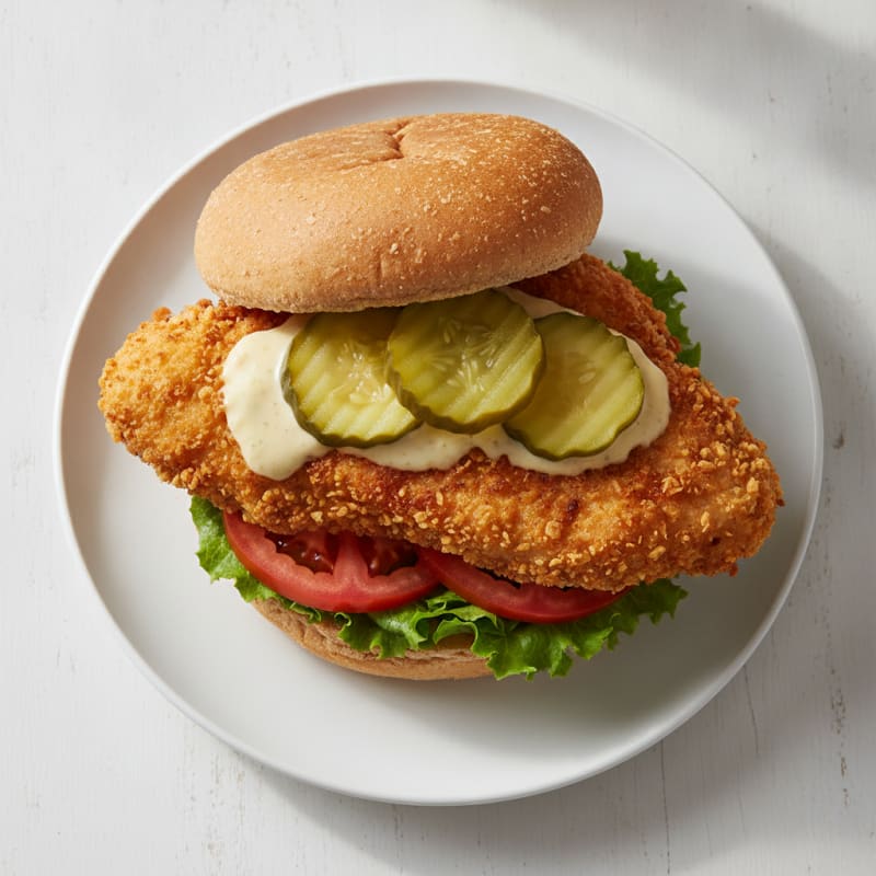 Buttermilk Fried Chicken Sandwich with Pickles
