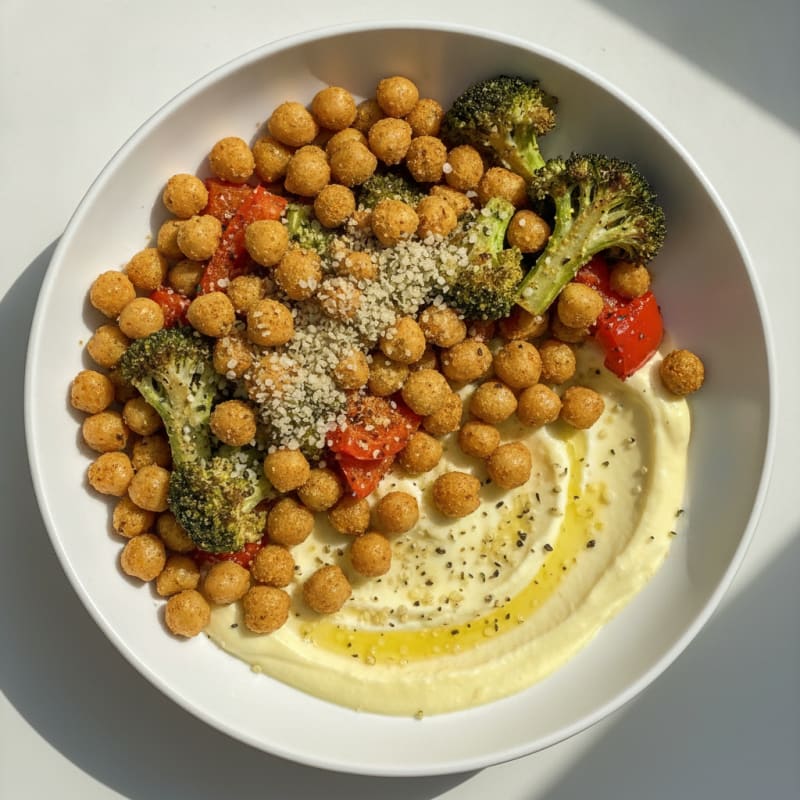 Roasted Vegetable and Chickpea Bowl