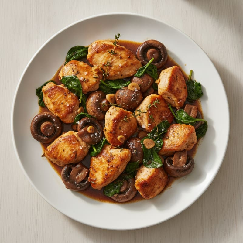Chicken and Mushroom Skillet with Herbs