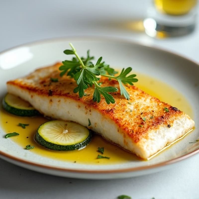 Seared Tilapia with Roasted Zucchini