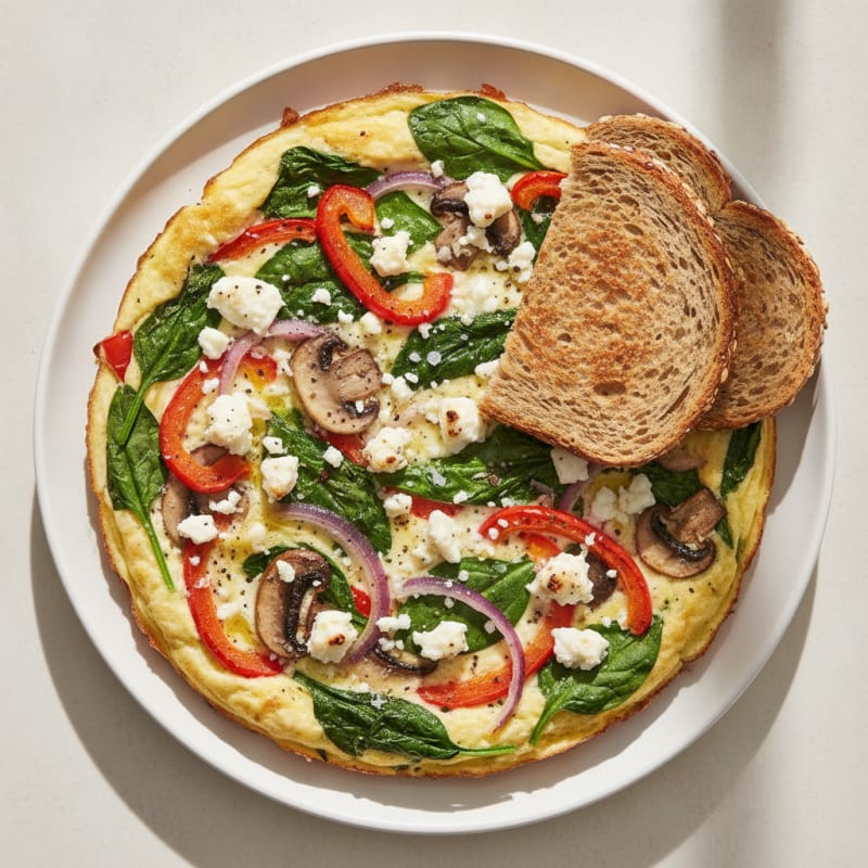 Baked Egg White and Vegetable Frittata