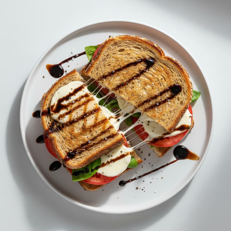 Grilled Balsamic Caprese Sandwich