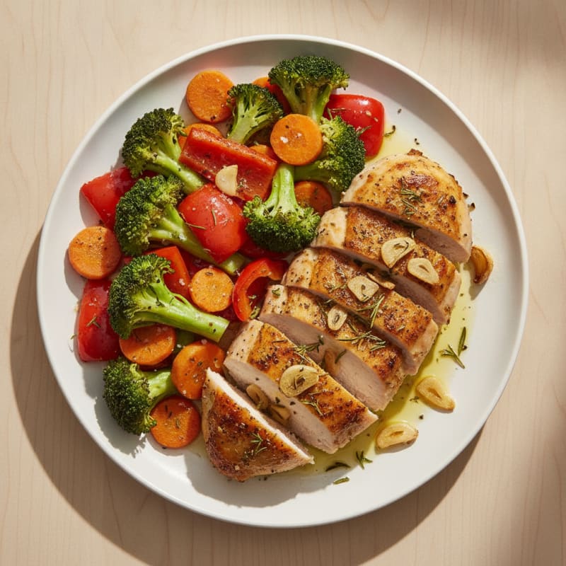 Garlic Herb Roasted Chicken with Vegetables
