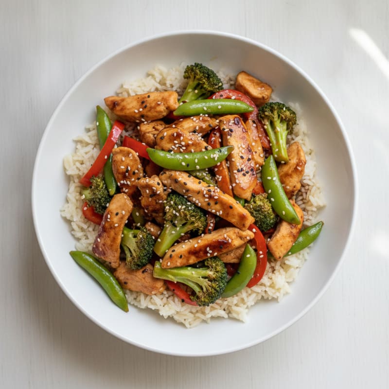 Teriyaki Chicken Stir-Fry with Vegetables