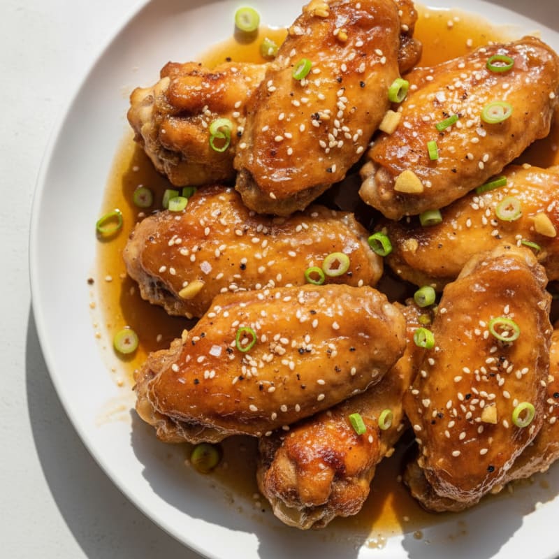 Honey-Garlic Glazed Chicken Wings