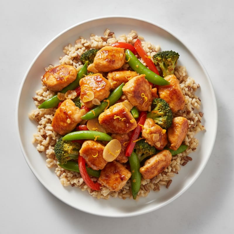Orange Glazed Chicken Stir-Fry