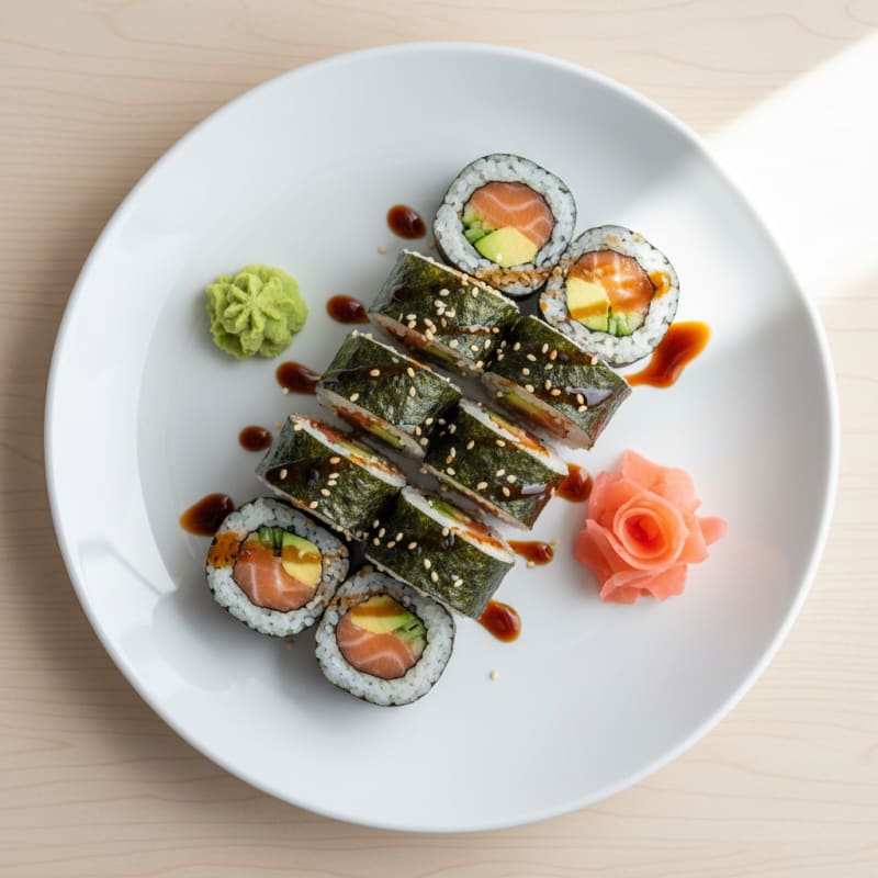 Salmon and Tofu Sushi Rolls