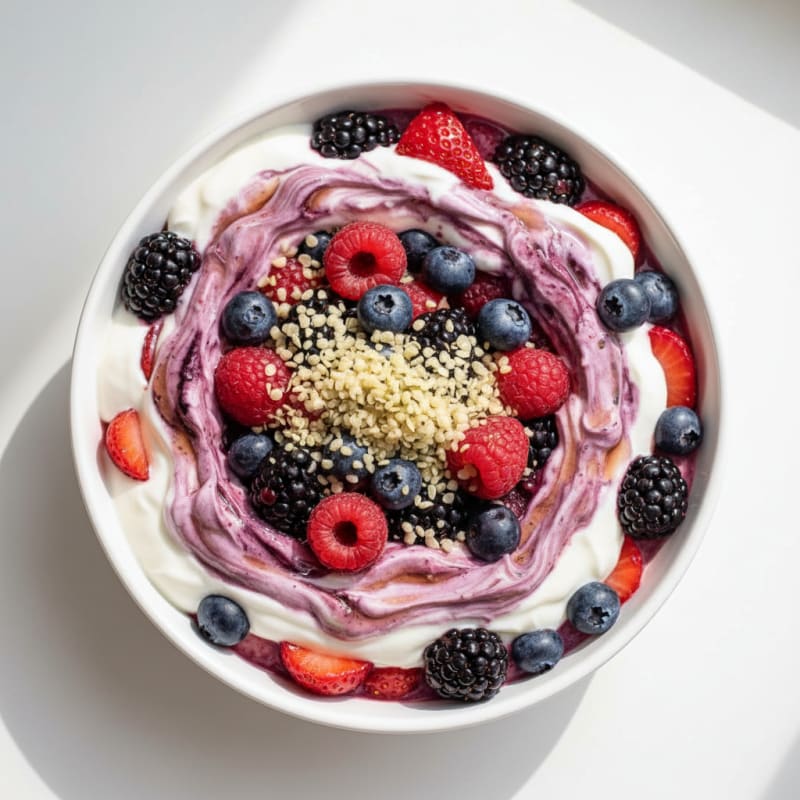 Creamy Greek Yogurt Protein Parfait with Mixed Berries