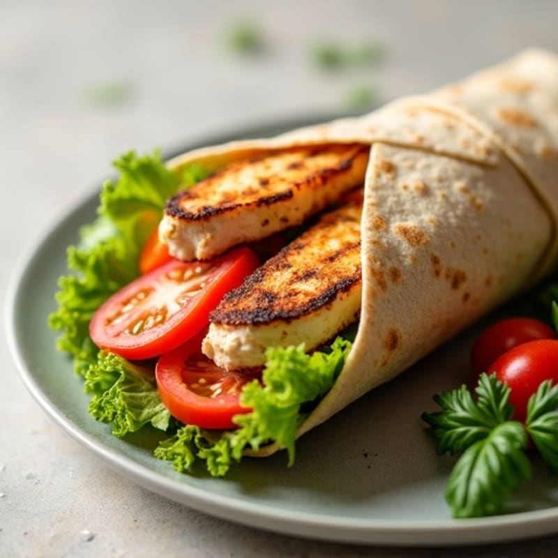 Grilled Chicken and Fresh Veggie Wrap