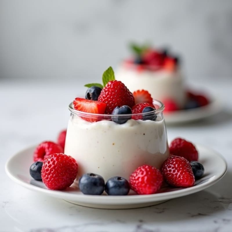 Cottage Cheese Protein Mousse with Mixed Berries