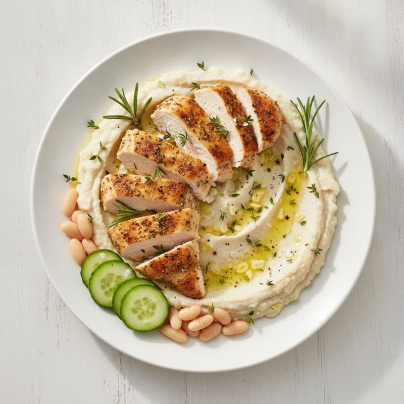 Creamy White Bean Dip with Herbs
