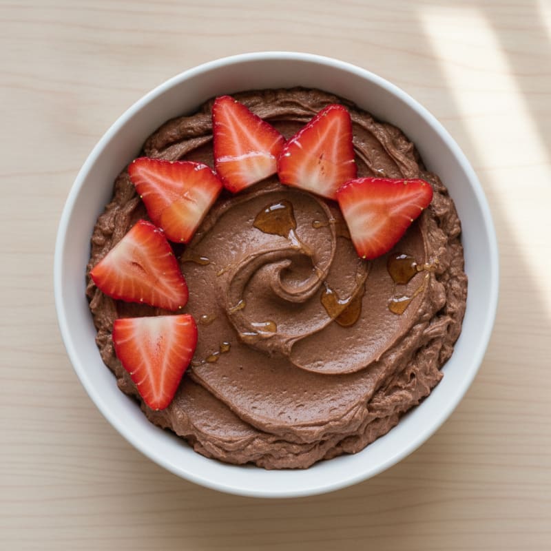 Cottage Cheese Chocolate Protein Pudding