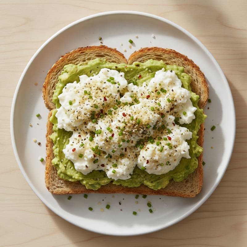 Protein-Packed Avocado and Egg Scramble Toast