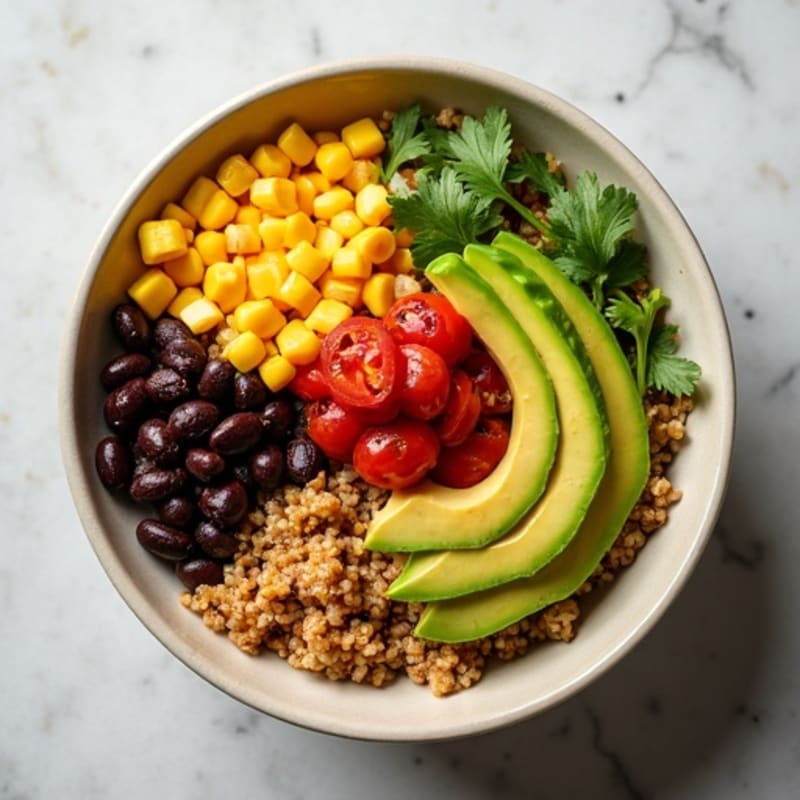 Hearty Black Bean and Quinoa Burrito Bowl