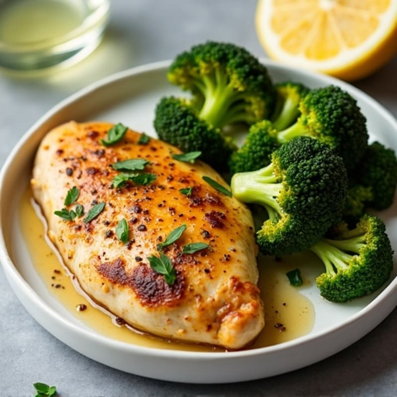 Sheet Pan Lemon Garlic Chicken with Crispy Broccoli