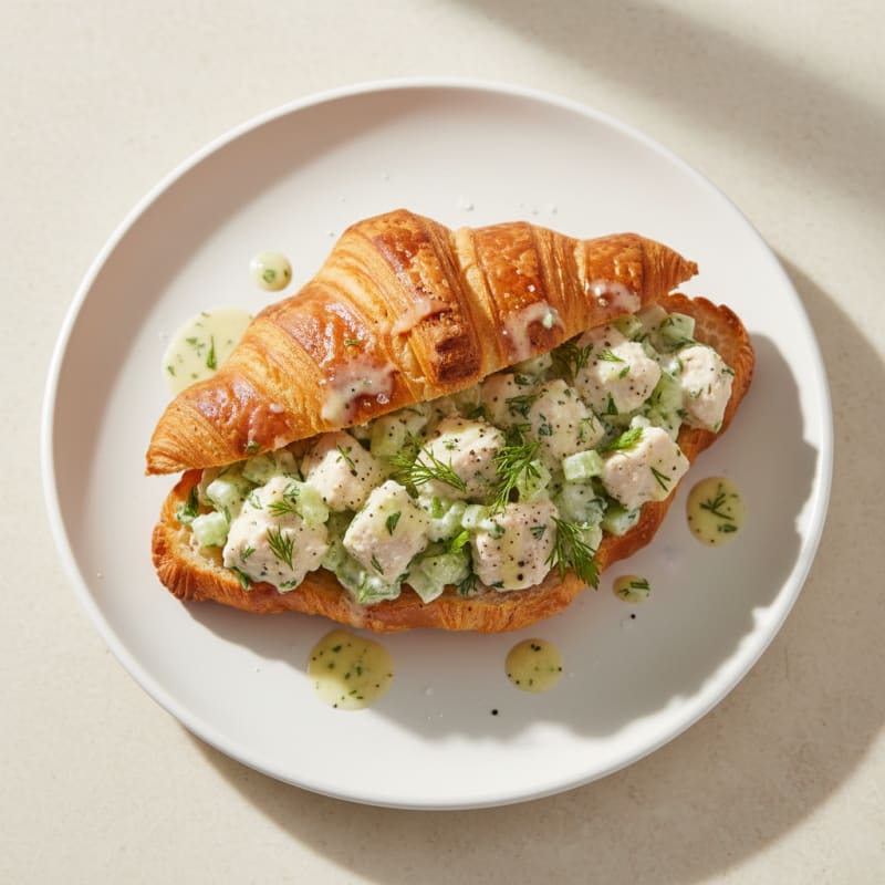 Creamy Herb Chicken Salad Croissant
